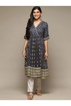 Biba Ethnic Motifs Printed Anarkali Kurta
