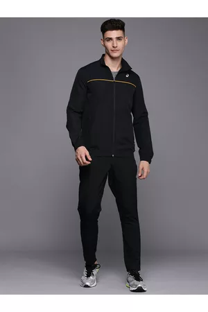 Asics Men Solid Color Line Basic Tracksuit