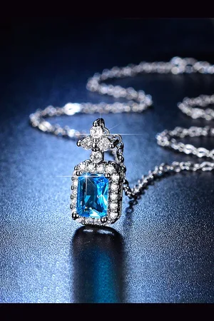 Designs & You Silver-Plated CZ Stone-Studded Pendant