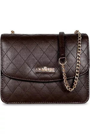 THE CLOWNFISH Elora Women Dark Brown Sling Bag