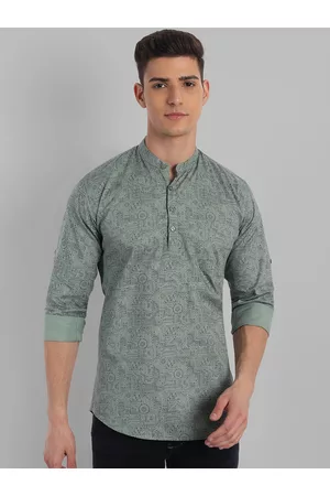 Majestic Geometric Printed Pure Cotton Kurta