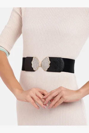 Berrylush Women Black Blush Belt