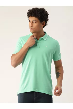 Parx Men Solid Polo Collar T-shirt