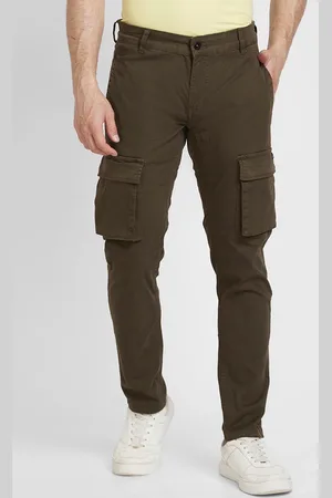 SPYKAR Men Mid-Rise Slim Fit Cargos Trousers