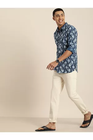 Taavi Men Classic Floral Printed Casual Shirt