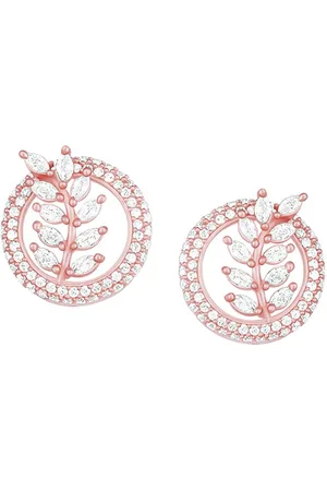 GIVA Rose Gold-Plated 925 Sterling Silver Zircon Studded Studs Earrings