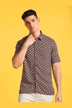 Flying Machine Ethnic Motifs Printed Slim Fit Casual Shirt