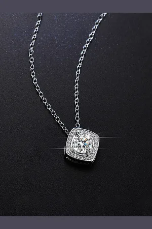 Designs & You Silver-Plated CZ Stone-Studded Pendant