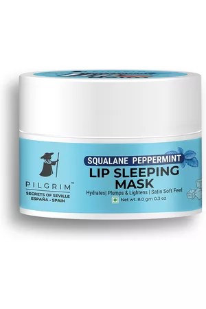 Pilgrim Women Peppermint Lip Sleeping Mask for Overnight Hydration, For Plump, Smooth Lips 8g