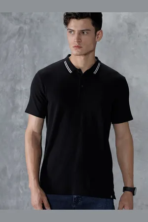 WROGN Men Polo Collar Cotton Slim Fit T-shirt