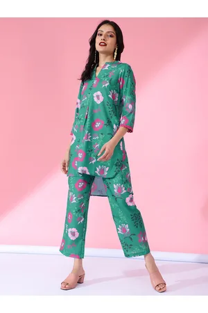 Bani Women Floral Printed Tunic & Trouser