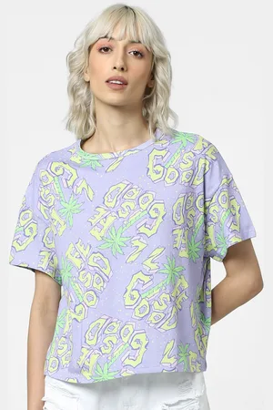ONLY Women Conversational Printed Cotton T-shirt