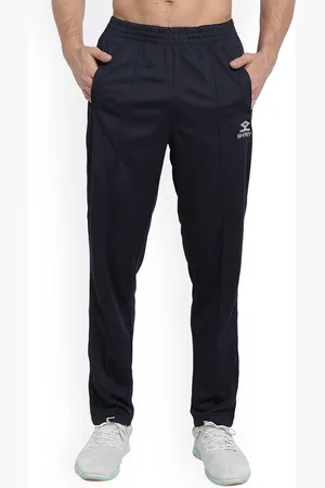 Shrey Men Brand Logo Printed Mid-Rise Sports Track Pants