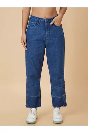 Globus Women Boyfriend Fit Pure Cotton Jeans