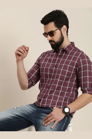 Moda Rapido Slim Fit Pure Cotton Checked Casual Shirt
