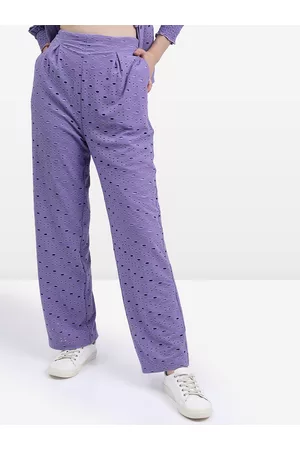 Ketch Women Printed Mid Rise Regular Fit Trousers