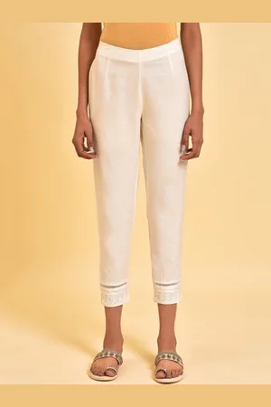 W Omen hite Slim Fit Cigarette Trousers