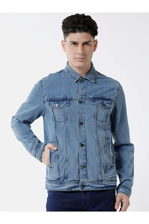 WROGN Men Washed Denim Jacket