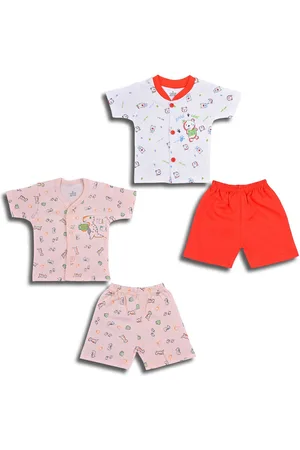 Wish Karo Boys Pack Of 2 Printed Cotton Shirt With Shorts
