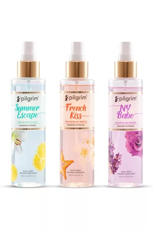 Pilgrim Women Sets - Set Of 3 NY Babe & Summer Escape & Fresh Kiss Fragrance Body Mist-150ml Each