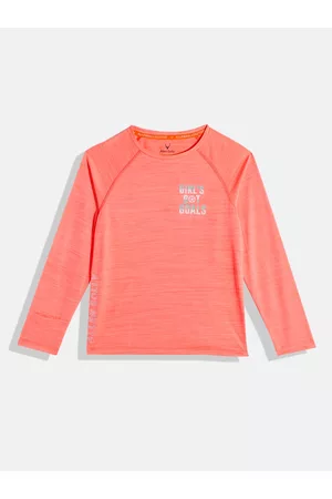 Allen Solly Girls Typography Printed Sports T-shirt