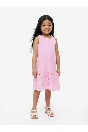 H&M Girls A-Line Pure Cotton Dress