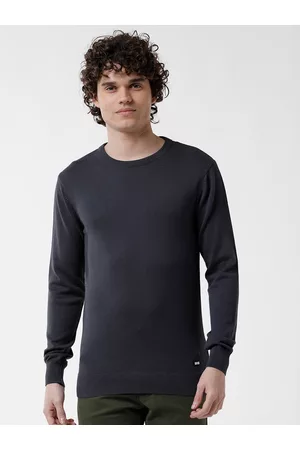 WROGN Men Round Neck Cotton Pullover
