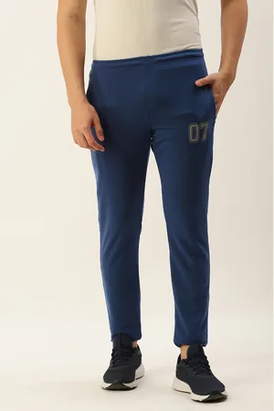 Sports52 Men Slim Fit Varsity Printed Cotton Track Pants