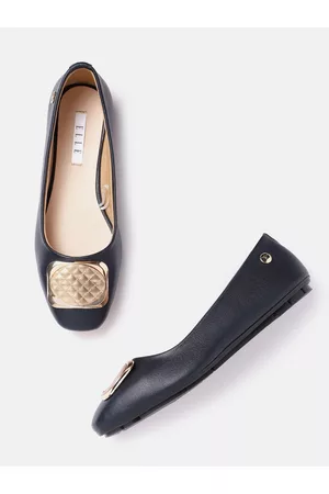 Elle Women Ballerinas with Metallic Detail