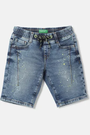 Benetton Boys Washed Denim Shorts