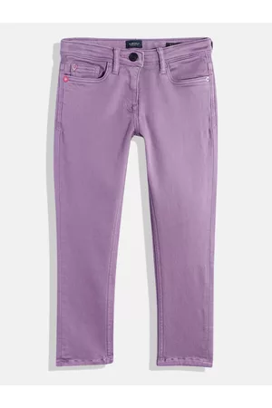 Allen Solly Girls Slim Fit Mid-Rise Coloured Stretchable Jeans