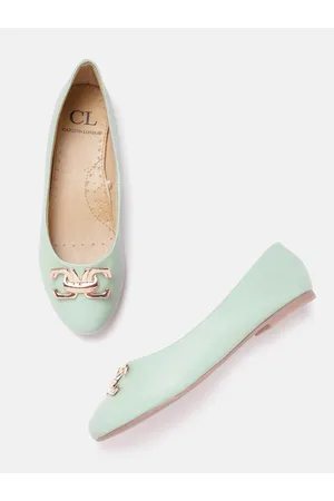Carlton London Women Ballerinas with Metallic Detail