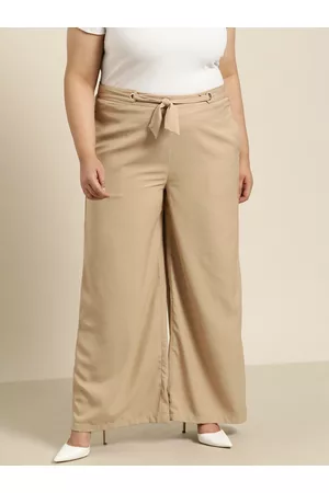 SHOWOFF Trousers and Pants  Buy SHOWOFF Womens Striped Loose Fit Black Parallel  Trouser Online  Nykaa Fashion