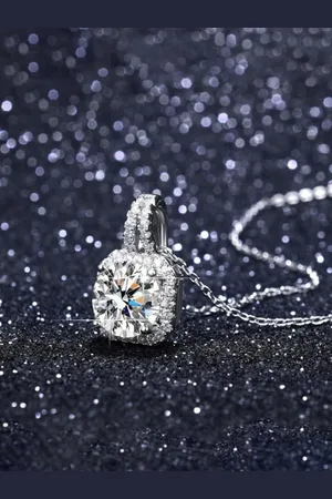 Designs & You Silver-Plated Cubic Zirconia Stone-Studded Pendant