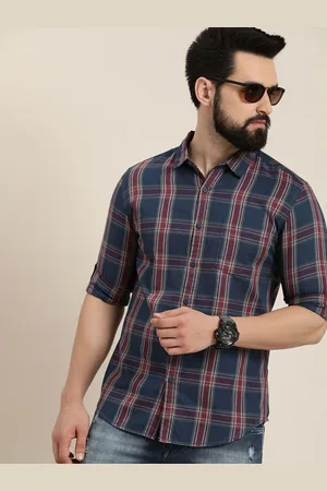 Moda Rapido Slim Fit Pure Cotton Checked Casual Shirt
