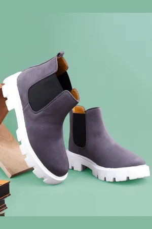 BXXY Men Mid-Top Suede Chelsea Boots