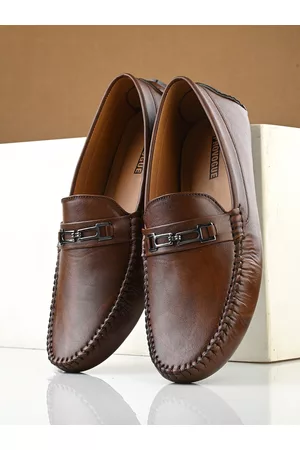 Provogue Men Textured Lightweight Horsebit Loafers