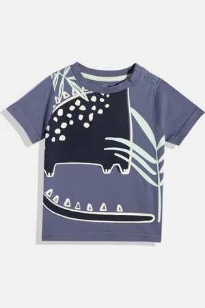 Mothercare Boys Animal Print Knitted Pure Cotton T-shirt