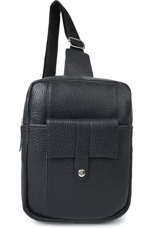 Cimoni Unisex Leather Structured Crossbody Bag