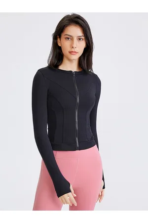 JC Collection Women Lightweight Rapid-dry Crop Sporty Jacket
