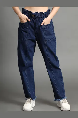 AngelFab Women Jean Straight Fit High-Rise Jeans