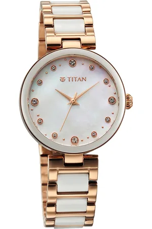 Titan Women Dial & Stainless Steel Straps Analogue Watch 95214KD02