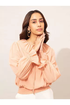 20Dresses Peach-Coloured Crop Top