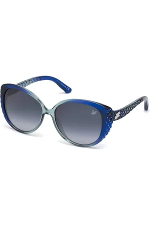 Swarovski Women Blue Sunglasses SK0068 58 90W-Blue