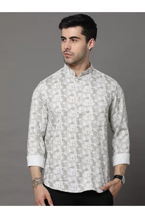 Bushirt Abstract Printed Pure Cotton Kurta