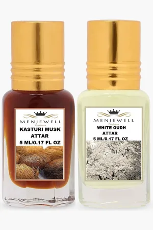 Menjewell Unisex Kasturi Set Of 2 Attar