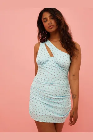 NA-KD Floral Print Bodycon Mini Dress