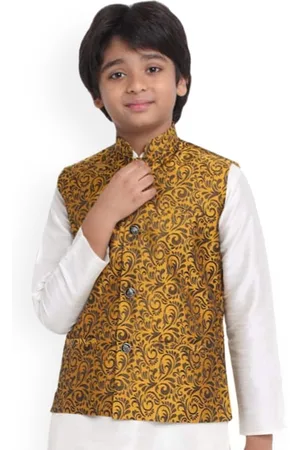 Kraft Boys Woven Design Nehru Jacket
