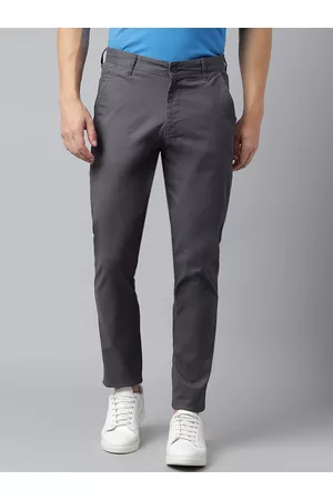 Richlook Men Smart Mid-Rise Slim Fit Chinos Trousers