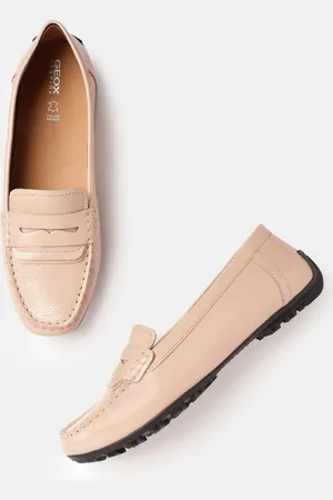 Geox U Kosmopolis+Grip Women Textured Leather Moccasins